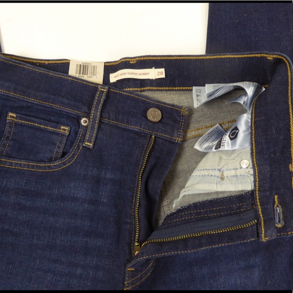 Levi’s Stretch Lycra Denim Mile High Super Skinny Jeans High Rise NWT - Picture 3 of 7
